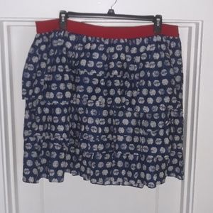 Lane bryant polka dot skirt